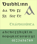Duibhlinn, een Iers lettertype